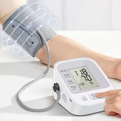 Blood Pressure Monitor Digital Arm Tensiometers Sphygmomanometer Cuff Tonometer Household Health Monitors Care Beauty