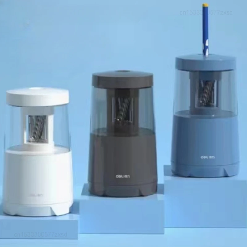 Youpin Deli двойная мощность электрическая точилка для карандашей, Многофункциональная Защита для безопасных лезвий, карандаши, школьные принадлежности