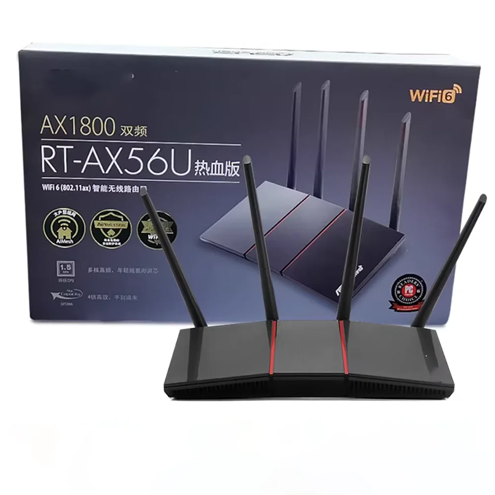 For A-S-U-S RT-AX57U Dual band Wireless WiFi 6 Gaming and Esports Gigabit Router Home High speed Network