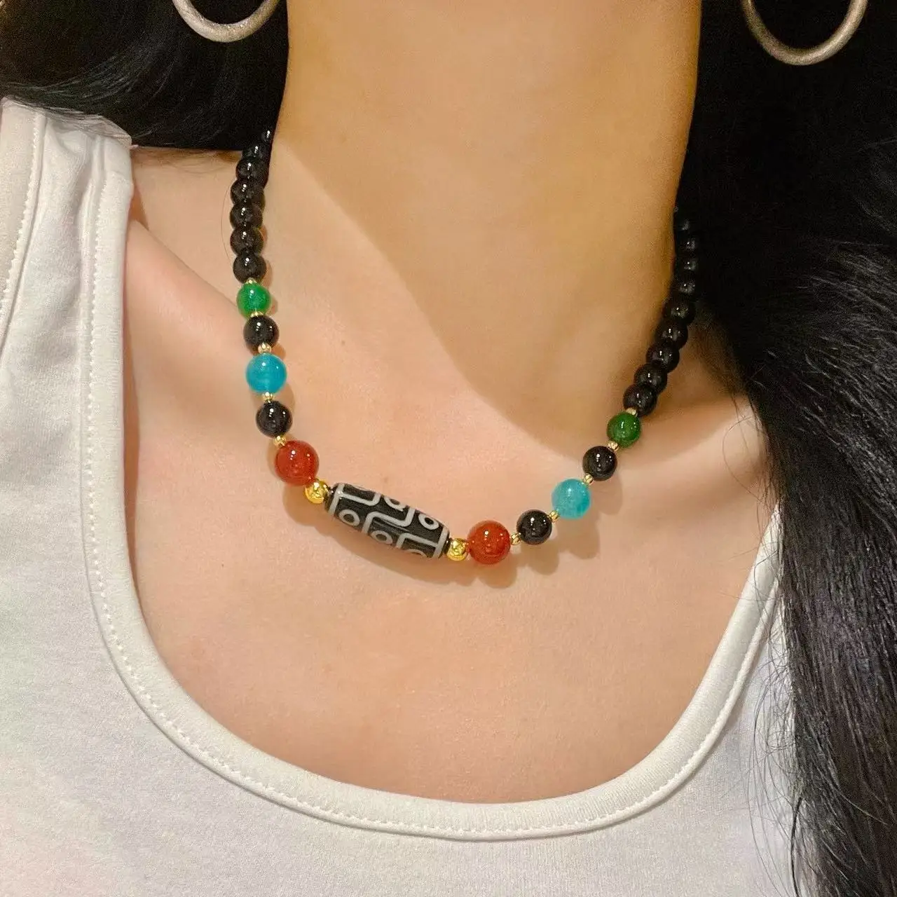 Natural Black Agate…