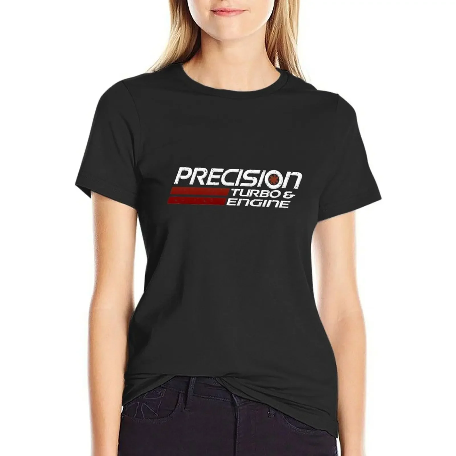 

Precision Turbo & Engine T-Shirt plus size tops vintage summer top Women's tops