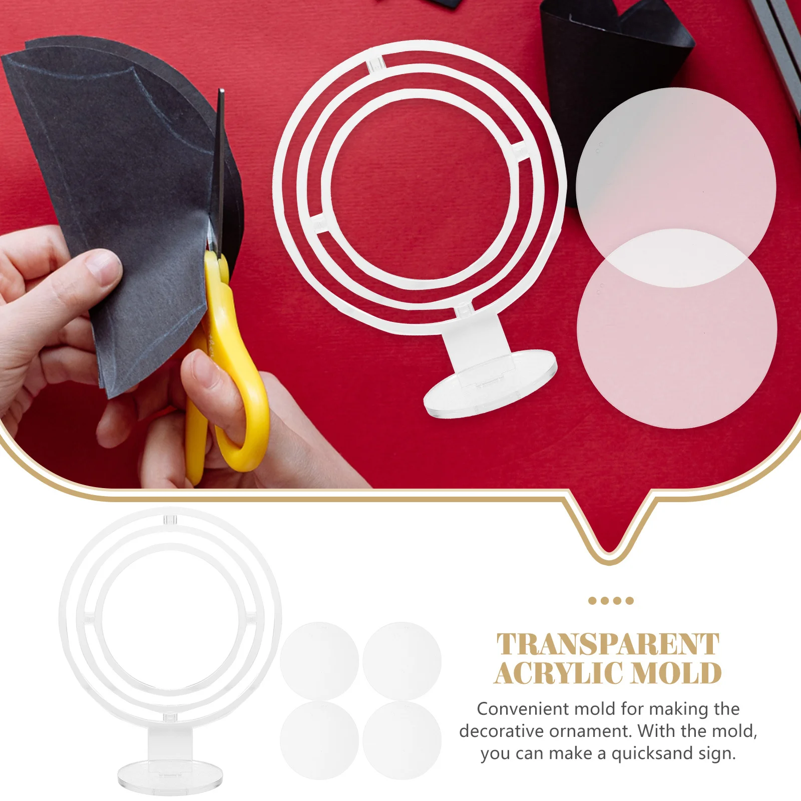 Molde de arena movediza, marco artesanal, brillante, reutilizable, decorativo, arte de arena, adorno de escritorio, Material artesanal, decoración del hogar, soporte de exhibición de mesa