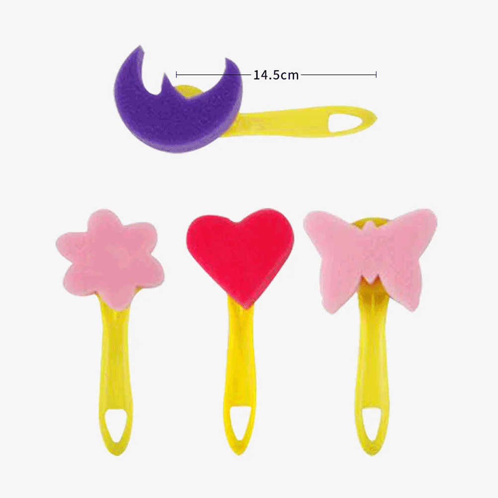 

47Pcs Kids Drawing Stamp Set Eva Sponge Brush Painting Creative DIY Picture Supplies for Birthday Christmas Presents