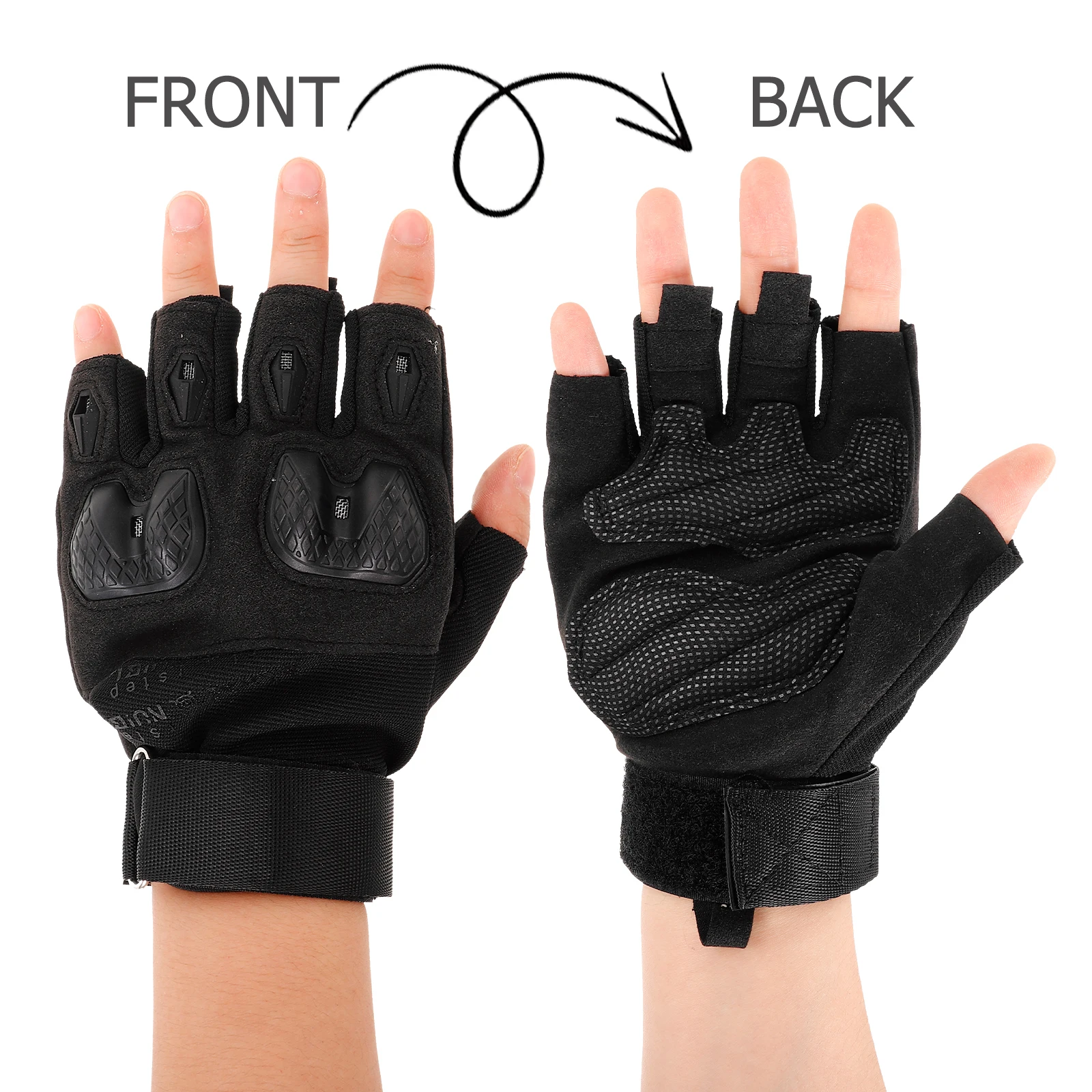 

Half finger Protective Gloves Comfortable Breathable Men Outdoor Cycling Anti slip Shock resistant Gloves for Sports Training