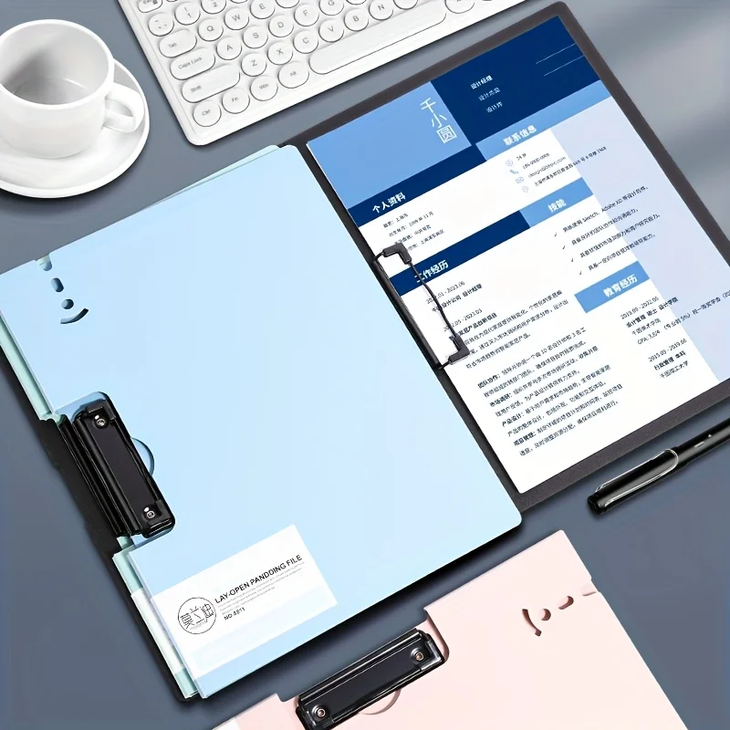 

Morandi File Folder Multi-Function A4 Horizontal Organizer for Student Test Paper Contract Speech Office Stationery Storage Tool