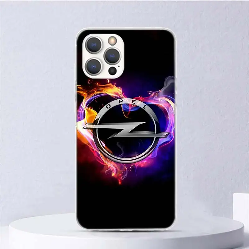 Opel Logo Car Soft Case For iPhone 16 15 Plus 11 12 13 Mini 14 Pro Max Apple Phone Cover X XS XR SE 7 8 SE Coque 11 12 13 Mini 1