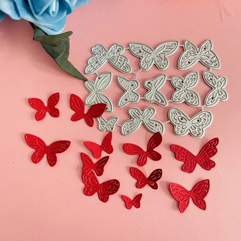 11piece set butterfly decoration die Metal Cutting Dies DIY Scrapbook Paper Cards Embossing Craft Die Cut handmade craft