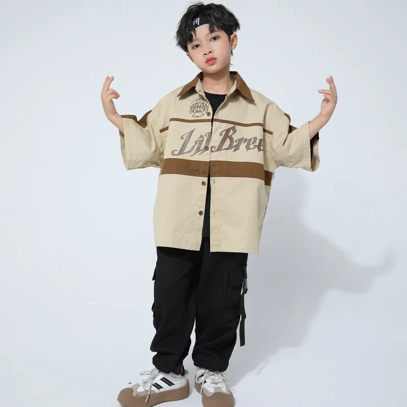 Hip Hop Street Dance Performance Anzug Kinder Hiphop Mode Performance Anzug Jungen Sommer dreiteiliges Set
