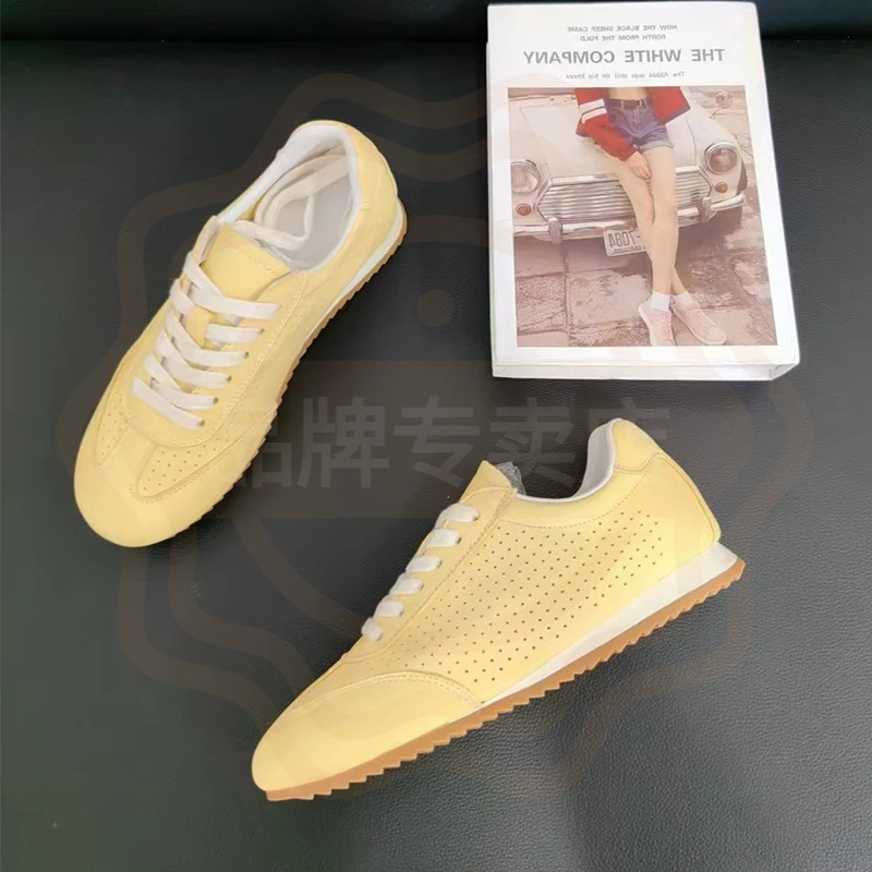 Women's Shoes Luxury Genuine Leather Moral Training Shoes for Woman Fashion Classic Casual Shoe Designer Shoes Zapatillas Mujer