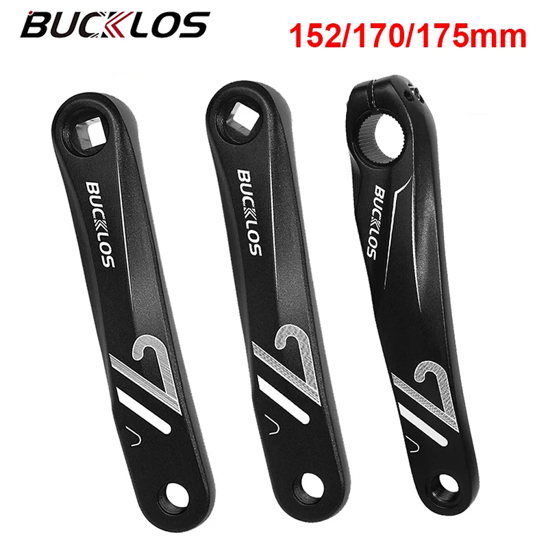 BUCKLOS Bike 152/170/175MM Crank Arms Aluminum Alloy Bicycle Crank Durable High Strength Repair Crank for Spinning Electric Bike