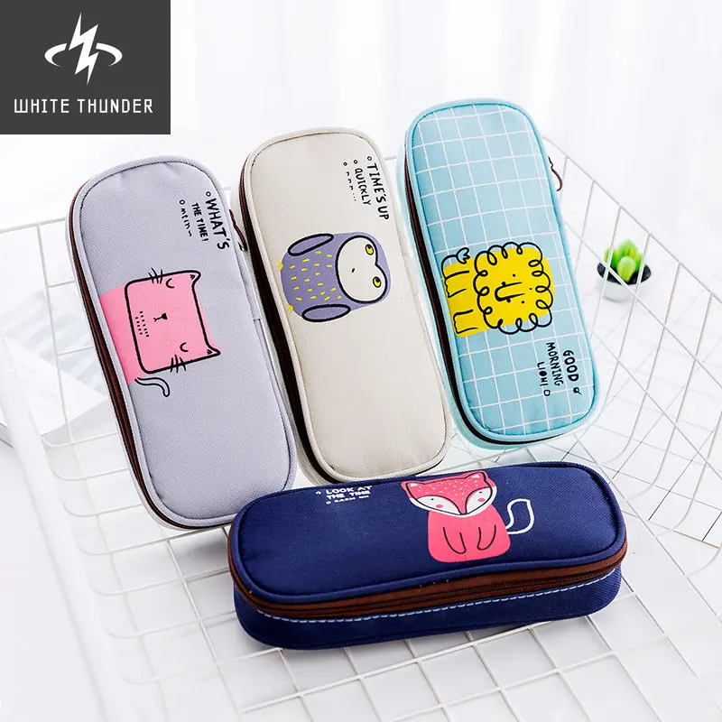 

1 Pcs Kawaii Pencil Case Simple Morning Party School Pencil Box Pencilcase Pencil Bag School Supplies Stationery