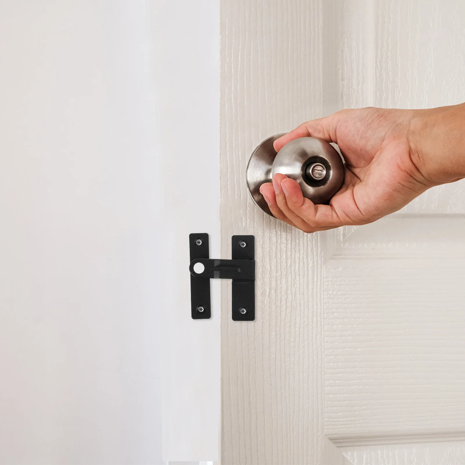 

Glow In The Alloy Door Lock 90 Degree Sliding Security Latch For Bathroom Bedroom Barn Doors Lockable Flip Gate Bolt