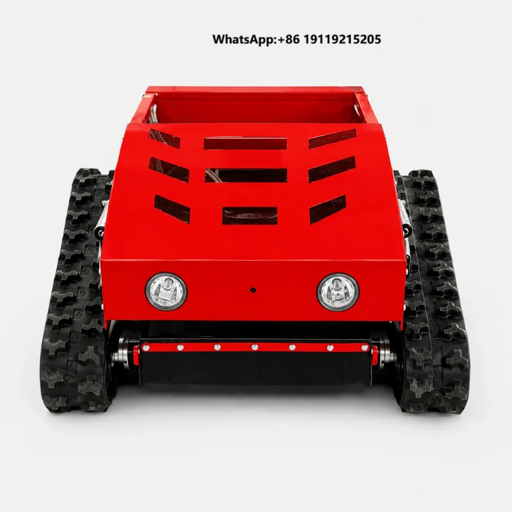 550mm Heavy Duty Remote Control Crawler Lawn Mower for Farm Orchard Slope Grass Cutting Machine