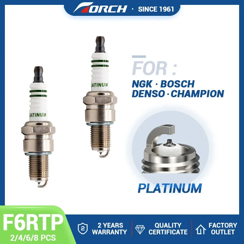 2-8 шт. Замена для BPR6EGP BPR6ES BPR6EVX BPR6E BPR6EP Denso W20TT TOYOTA 9091901147 9091901148 Платиновые свечи TORCH F6RTP