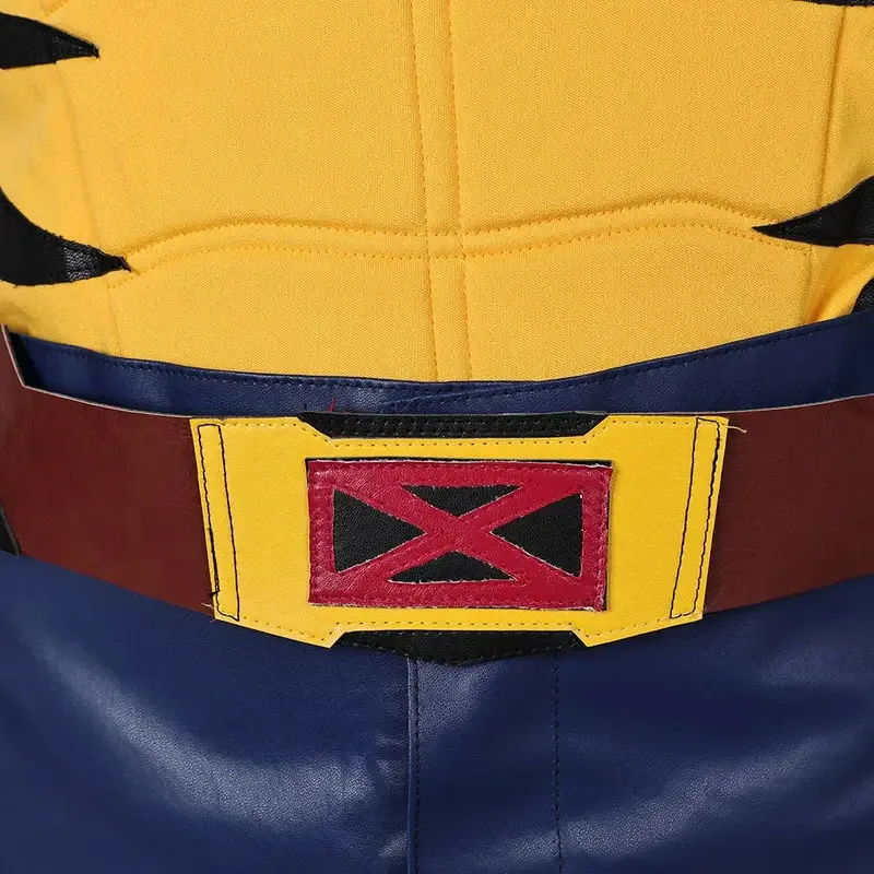 Wolf Logan-Cosplay de fantasía, mono de dibujos animados X 97, disfraz de superveillano, disfraz de fantasía para hombre, trajes de fantasía para Halloween yj4