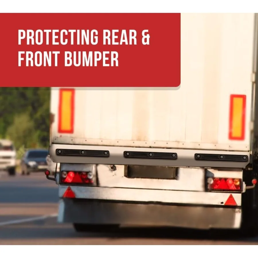 8 упаковок 16x2x2 прямоугольный резиновый бампер для док-станции с 3 отверстиями, ударопрочный формованный резиновый бампер для полугрузовика с планшетным прицепом