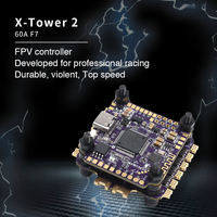 Flycolor X-TOWER 2  F7 60A 4 in 1 ESC Flying Tower FPV Bluetooth to Adjust Parameters LED Flight Control