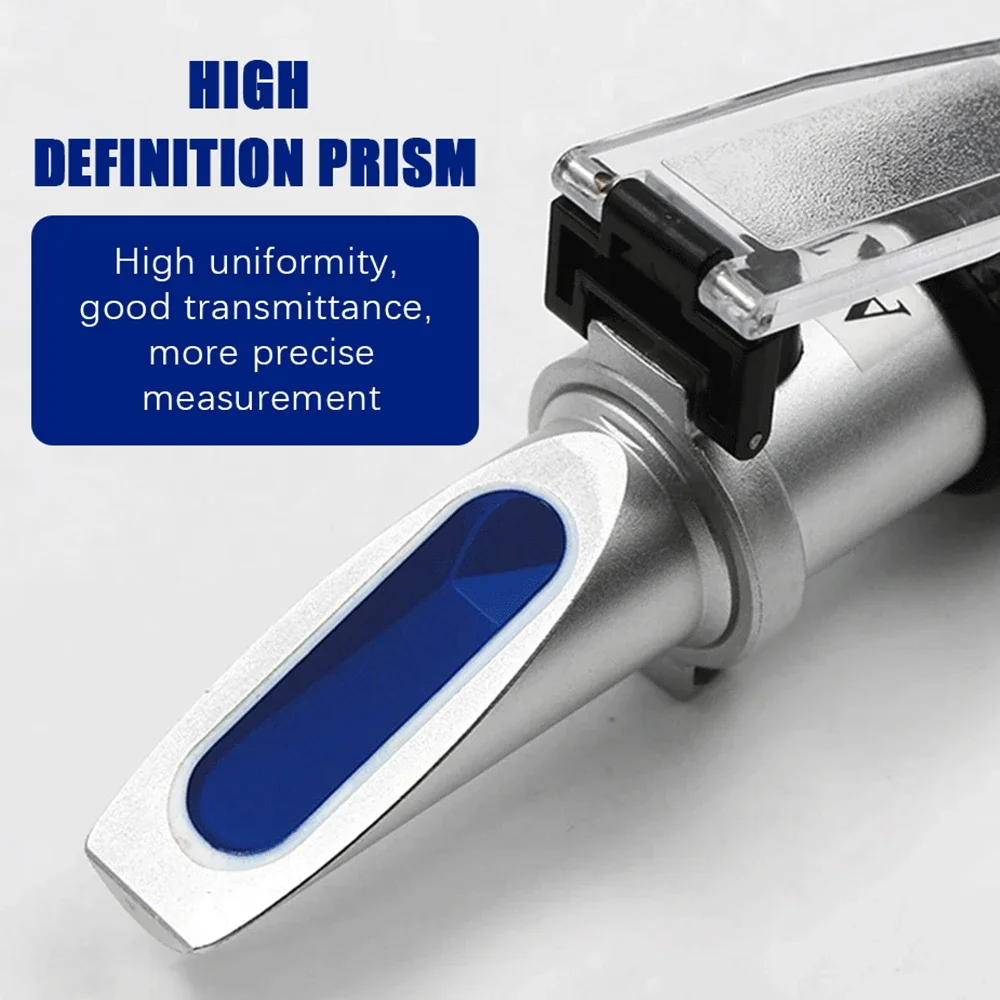 Handheld 0-80% Alcohol Refractometer White Wine Alcohol Concentration Tester Liquor Brewing Refractometer for Spirits Household