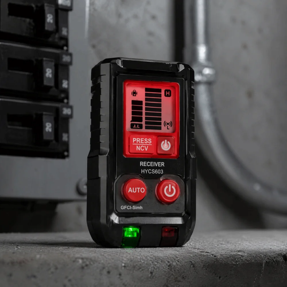 Handheld Receiver Circuit Breaker Finder Digital Display Automatic Detection GFCI Check Branch Line Review for US Plug