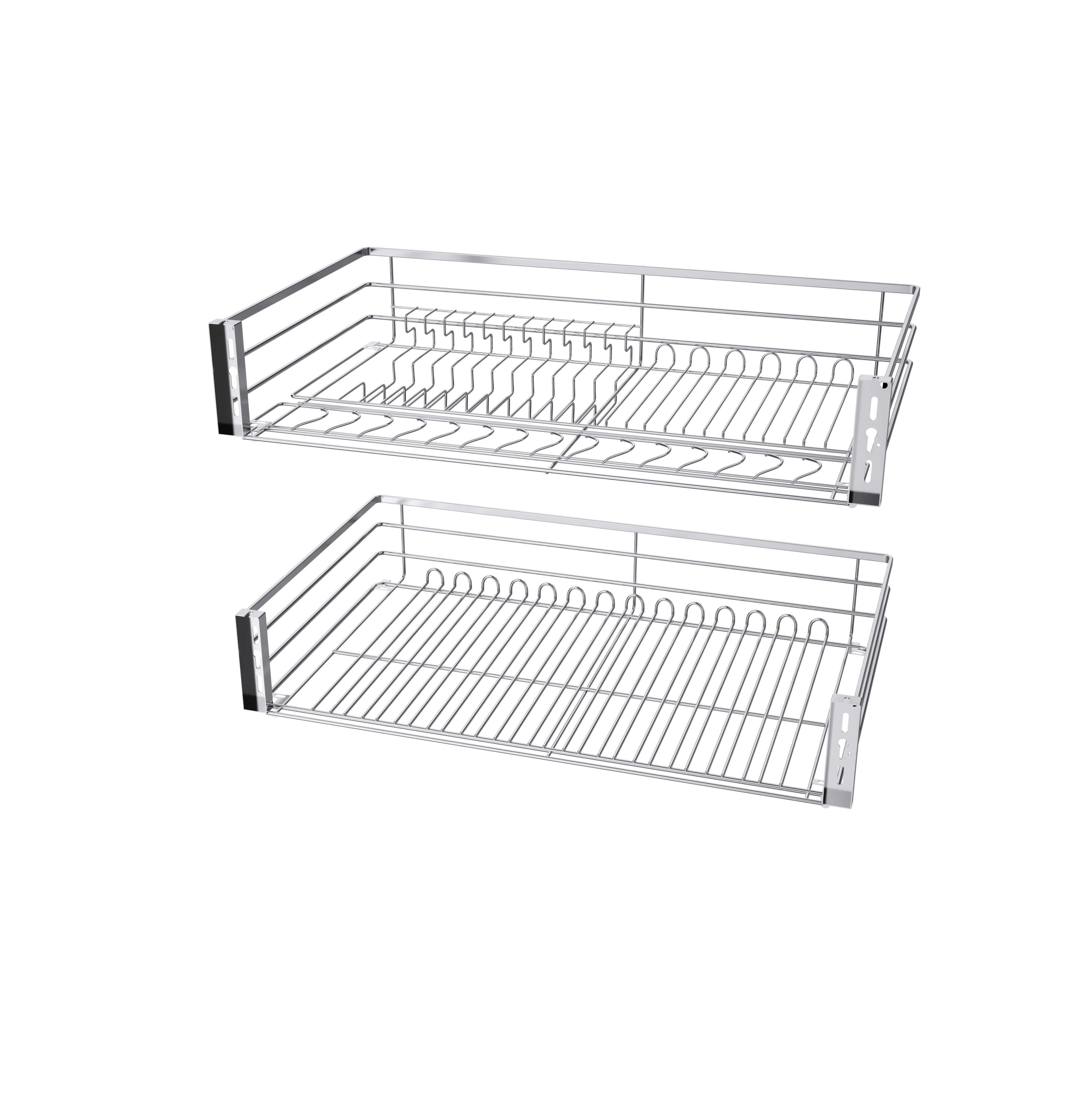 Factory Shelf Kitchen Cabinet Hanging Basket Storage Combined Cupboard Basket For Efficient Kitchen Storage Kitchen Storage