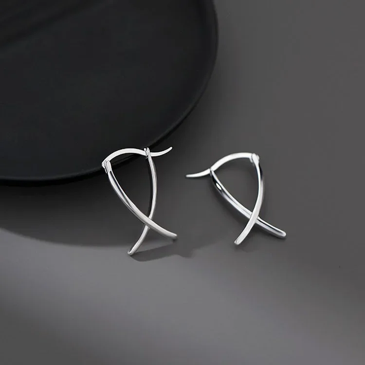 925 Sterling Silver Geometric reduction Earrings Charm Women Trendy Fine Jewelry Prevent Allergy Party Accessories Gifts