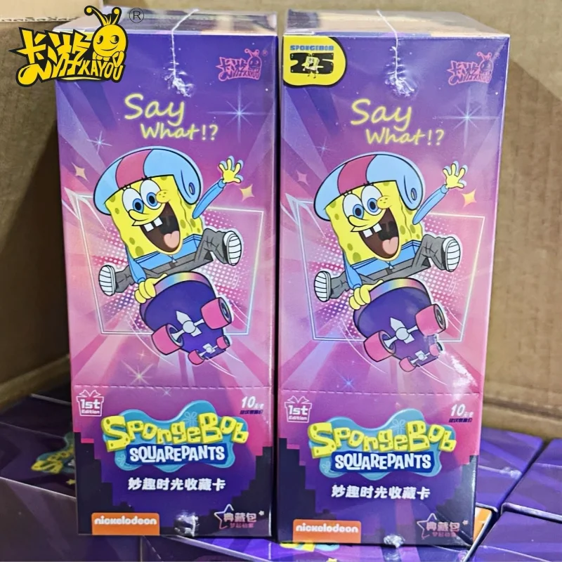 

Коллекционные карты KAYOU SpongeBob SquarePants, классическая анимация, серия Fun Time, тема BP или UR, коллекционные карточки с персонажами, подарок для детей
