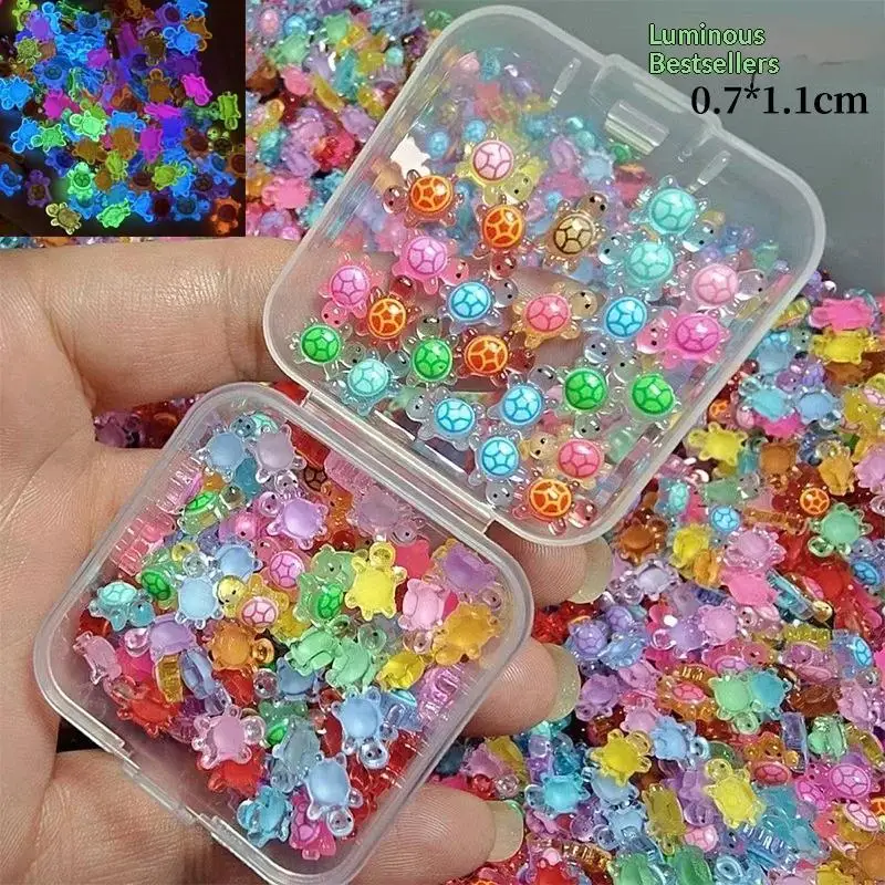 100Pcs Lucky Mini Resin Turtle Colorful Tiny Tortoise Figurines Bulk For DIY Craft And Desk Decor