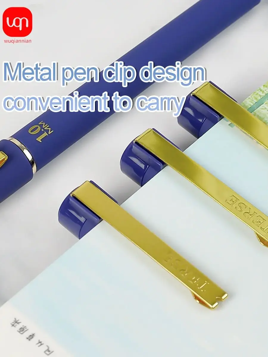 WQN-3/6/12PCS 1,0-mm-Spitze, hochwertiger blauer Gelstift für Büro- und Schulbedarf, Premium-Blaustift für Geschäftsunterlagen – Detail 7