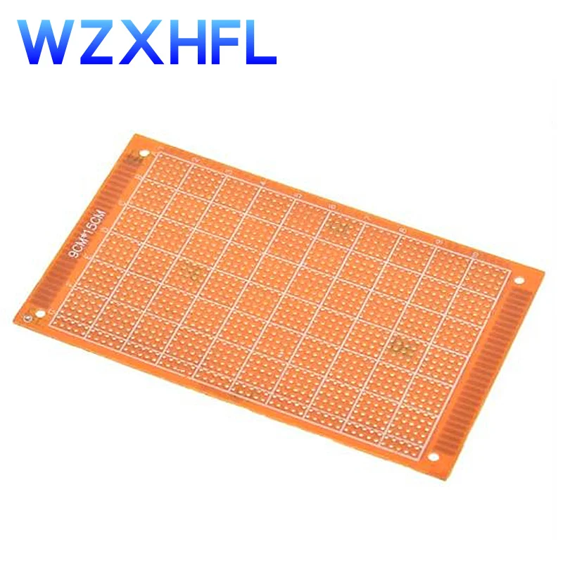 2PCS 9x15 9*15cm Single Side Prototype PCB Universal Board Experimental Bakelite Copper Plate Circuirt Board yellow