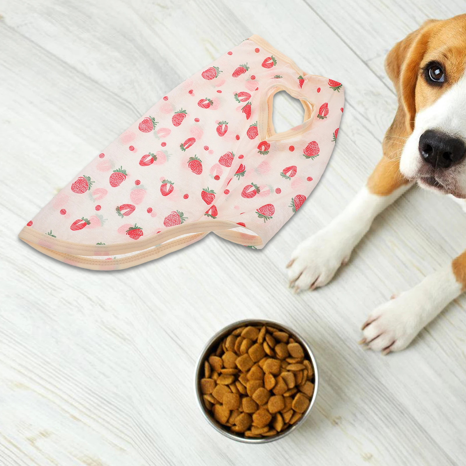 4 قطعة الحيوانات الأليفة تنفس واقية من الشمس سترة خفيفة الوزن قميص بدون أكمام للكلاب الصغيرة القط جرو هريرة الصيف الملابس القط الصيف سترة #1