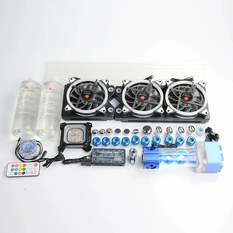 Computer water-cooled YGTZ-0A hard tube set, all belonging to CPU full coverage T water tank