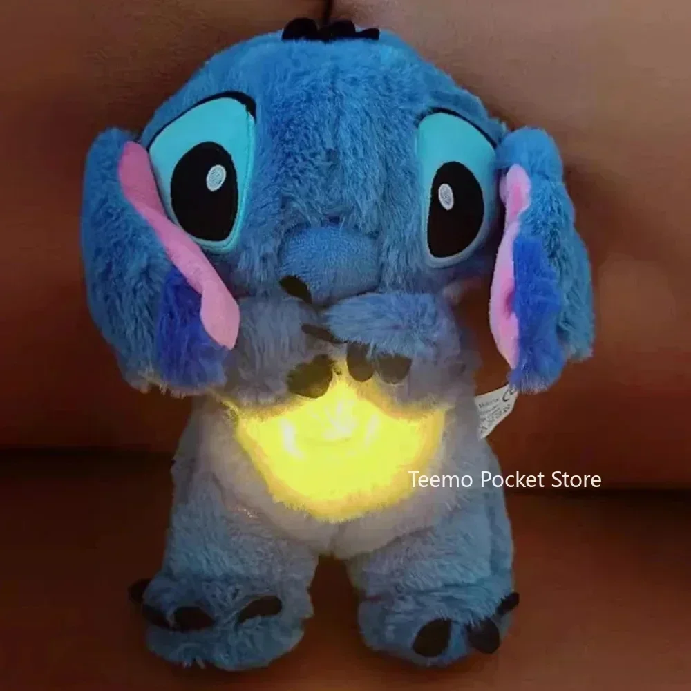 Lilo and Stitch boneka Disney, mainan teman bayi dekorasi ruangan, aksesori jahitan karakter Anime, bersirkulasi udara, boneka menenangkan, Disney