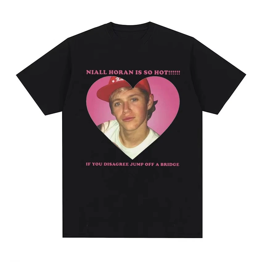 Camisetas de Manga Corta para Hombre, Diseño Gráfico con Estampado de Niall Horan, Estilo Vintage, 100% Algodón, Verano 2026