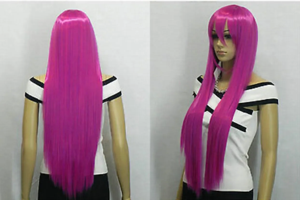 charming 80cm long purple STRAIGHT Cosplay hair full wig