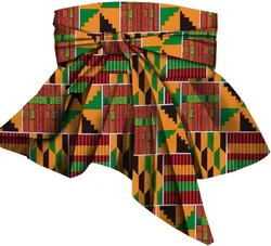 African Women Waist Belts Print Vintage Wide Waist Belt for Tops Dress Ladies Ankara Handmade Waist Skirt WYB545