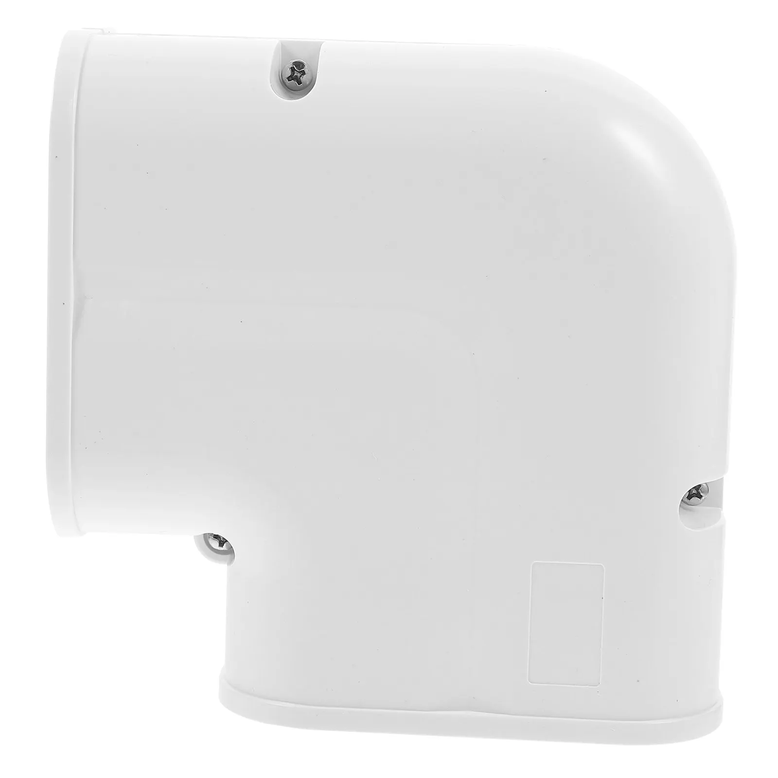 90-Degree Flat Bend Air Conditioner Duct Cover PVC Tubing Decorative Cover for Wall Corners Outdoor Hiding and