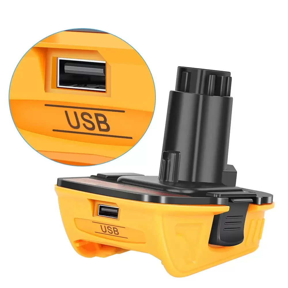 DCA1820 Adapter Converter for Dewalt 20V Lithium Battery For Dewalt 18V Ni-hm Ni-Cad Batteries DC9096 DC9098 USB Power Bank view 3