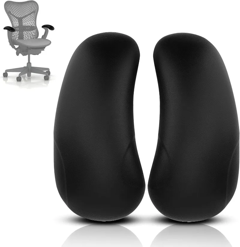 1 par de almofadas de apoio de braço de substituição para cadeira de escritório Herman Miller Mirra 1, peças ergonômicas de cobertura de braço de cadeira de escritório, tampas de almofadas de braço