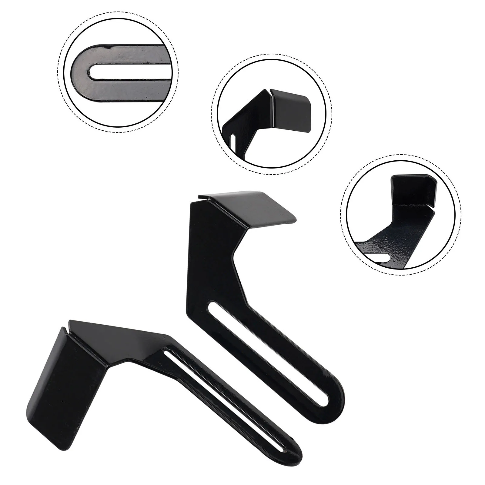 2pcs Metal Backing Plate Washer Pad Replacement Tool Rest For 150mm 200mm Grinder Safety Guard Accessories Black