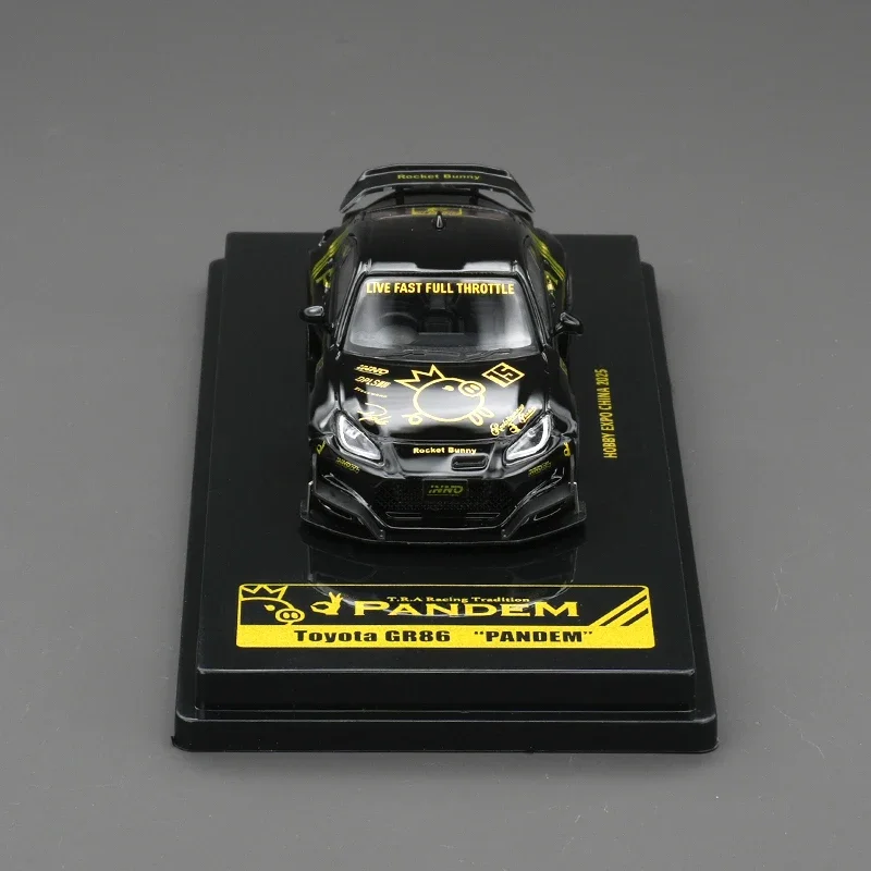 

INNO в наличии 1:64 Toyota HEC 2025 GR86 Pandem Rocket Bunny, ограниченная серия, литая под давлением модель автомобиля, коллекция миниатюрных игрушек