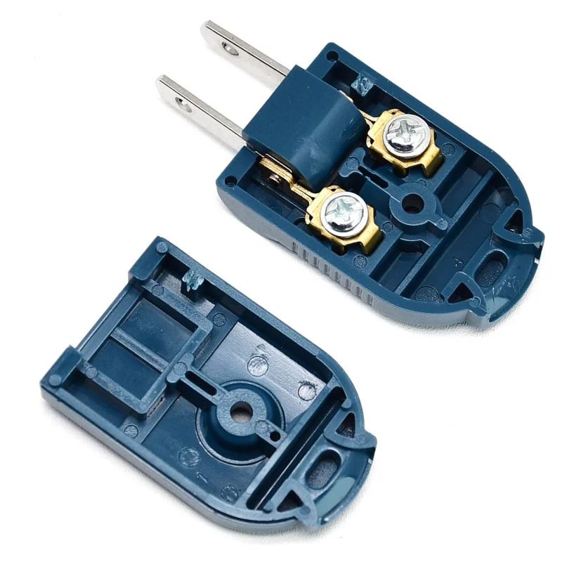 المكونات تمديد الحبل التوصيل 2 الشق 3-125 فولت 15A الأزرق للتدوير المكونات الكهربائية الأجهزة الصغيرة إمدادات الطاقة Bo #4