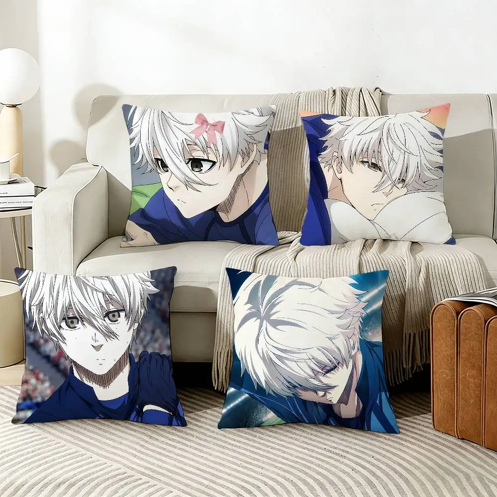 

S-Seishiro N-Nagi Various Sizes Square Pillow Case For Car Home Bedchamber Decor