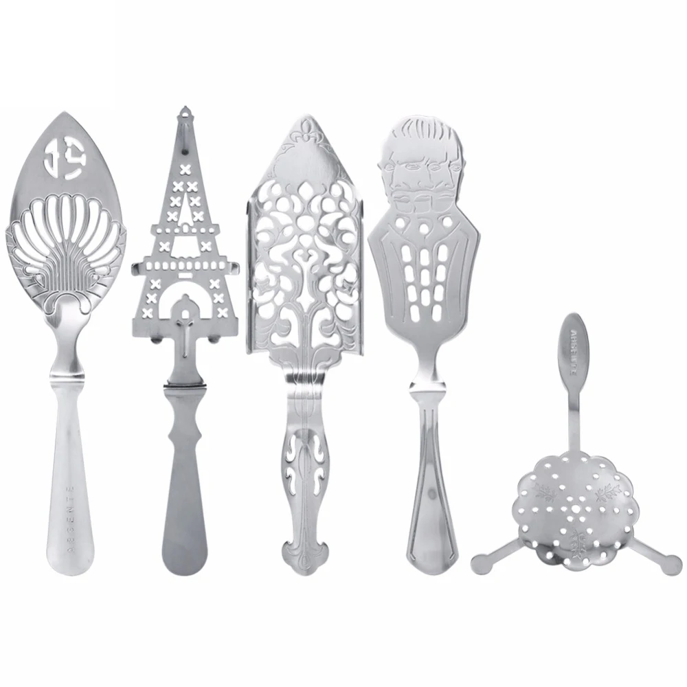 Edelstahl Absinth Löffel Draht gemischtes Sieb Cocktail Shaker Trink sieb Filter Wermut Löffel Zubehör