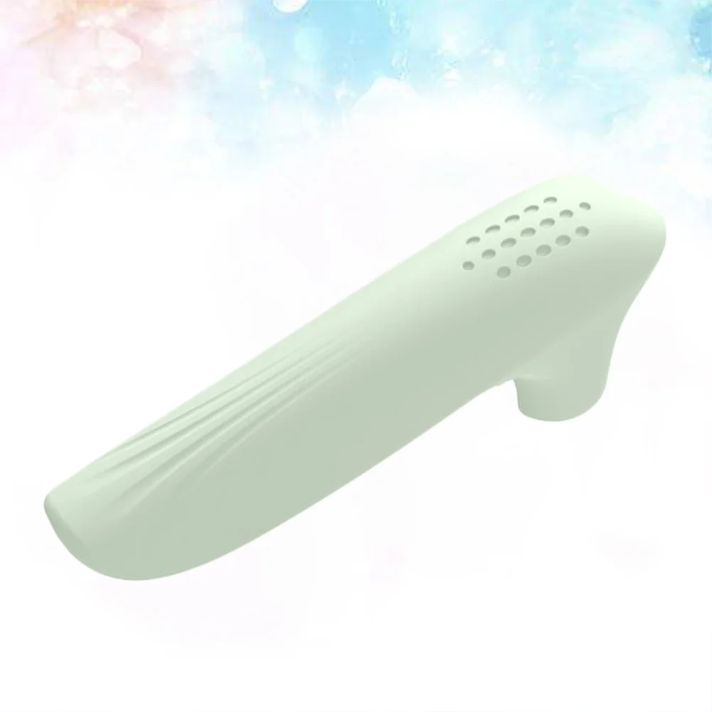 2 قطعة مقبض الباب سيليكون كم L شكل مقاوم للماء المضادة للتصادم مقبض الباب حامي للطفل أطفال المسنين الضوء الأخضر #4