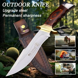 USA high hardness all Tang outdoor hunting straight knife, jungle rescue outdoor survival knife, home EDC tool knife