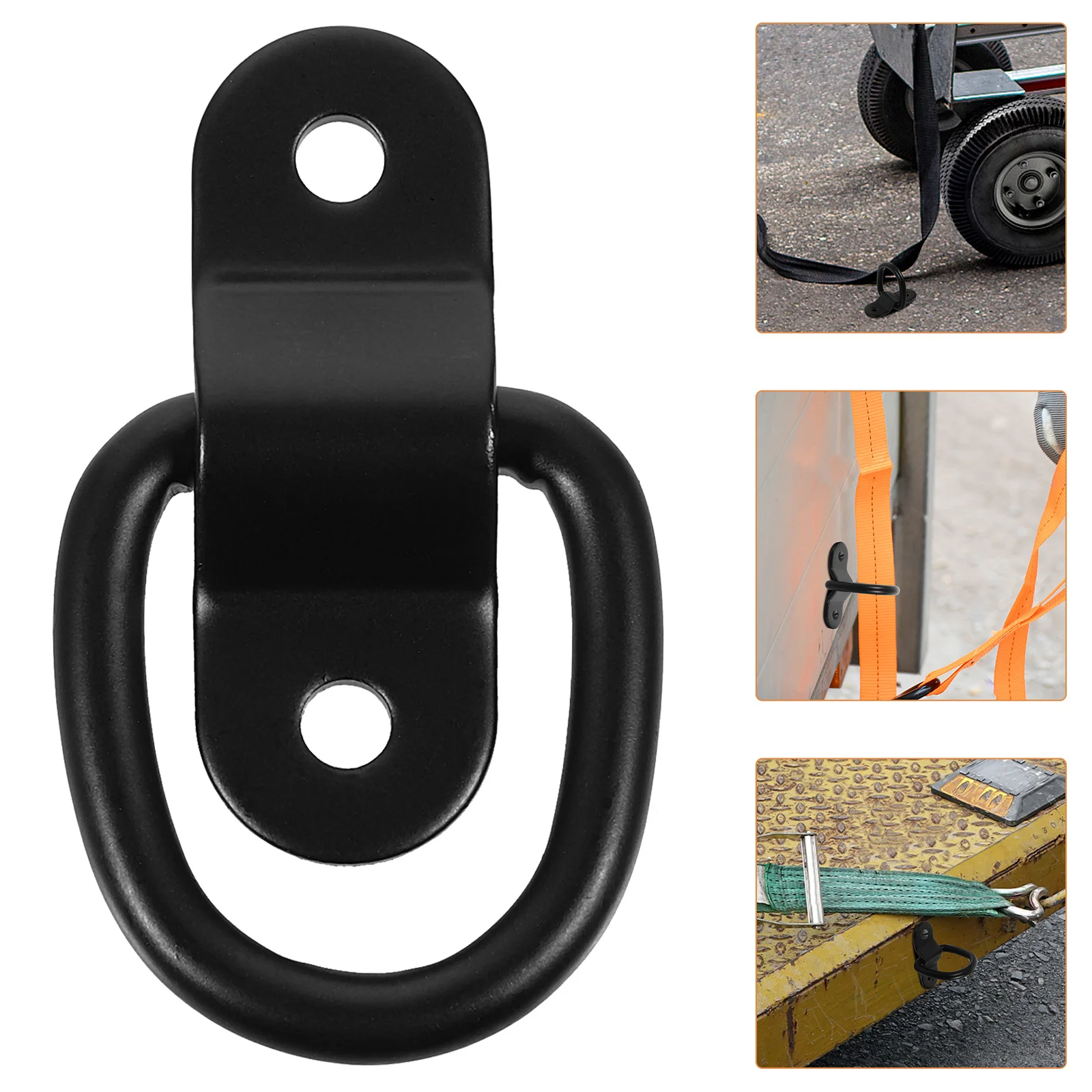 

4Pcs D Ring Tie Down Anchor Heavy Duty Iron Lashing Rings for Trailers Trucks Tie Down Anchor D Rings