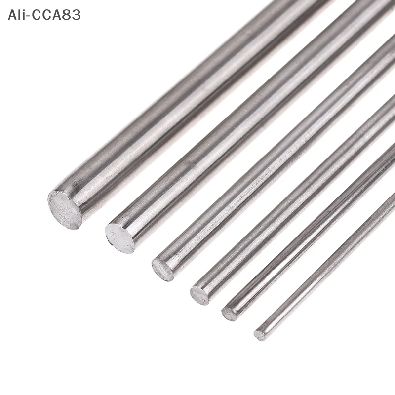 

1/2/3/5/10Pcs Stainles Steel Solid Round Rod Lathe Bar Stock 3-10MM Assorted For DIY Craft Tool