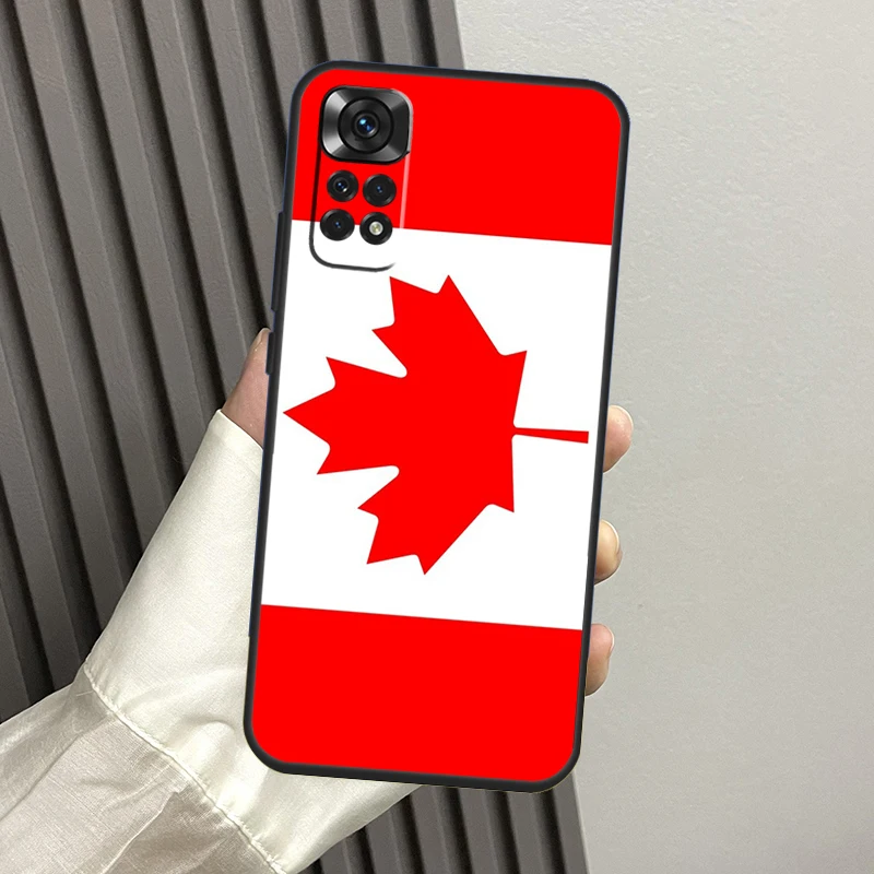 Canada Canadian Flag Case For Xiaomi Redmi Note 10 11 12 Pro 8 9 Note 11S 10S Redmi 12C 9C 10A 10C Cover Shell