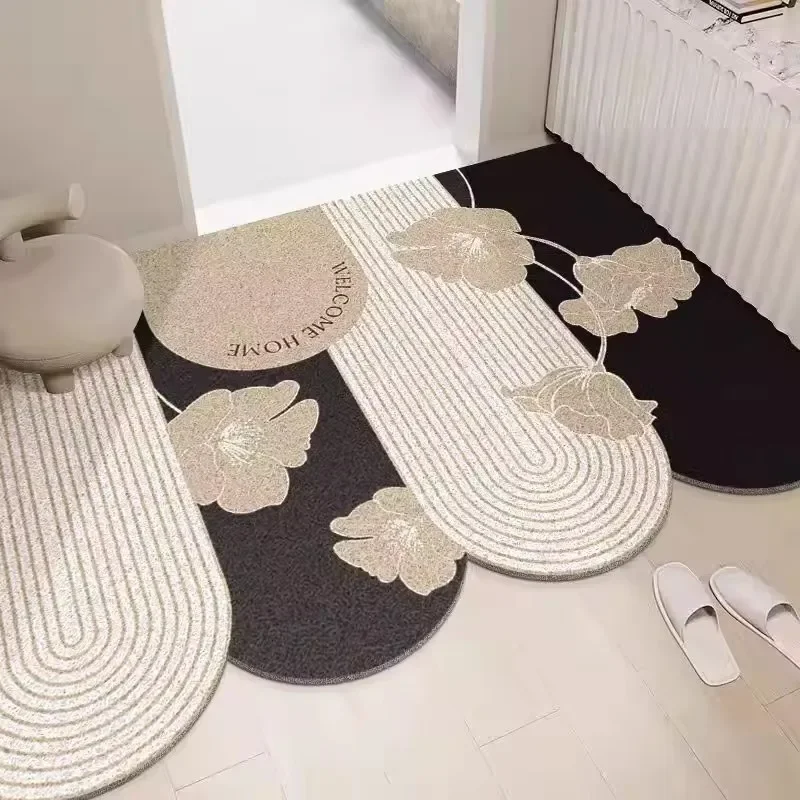 

Home Welcome Doormat Entrance Hallway Carpet Rectangle Cuttable Printed Bath Non-Slip Floor Rugs Front Door Mat Indoor Rugs Mat