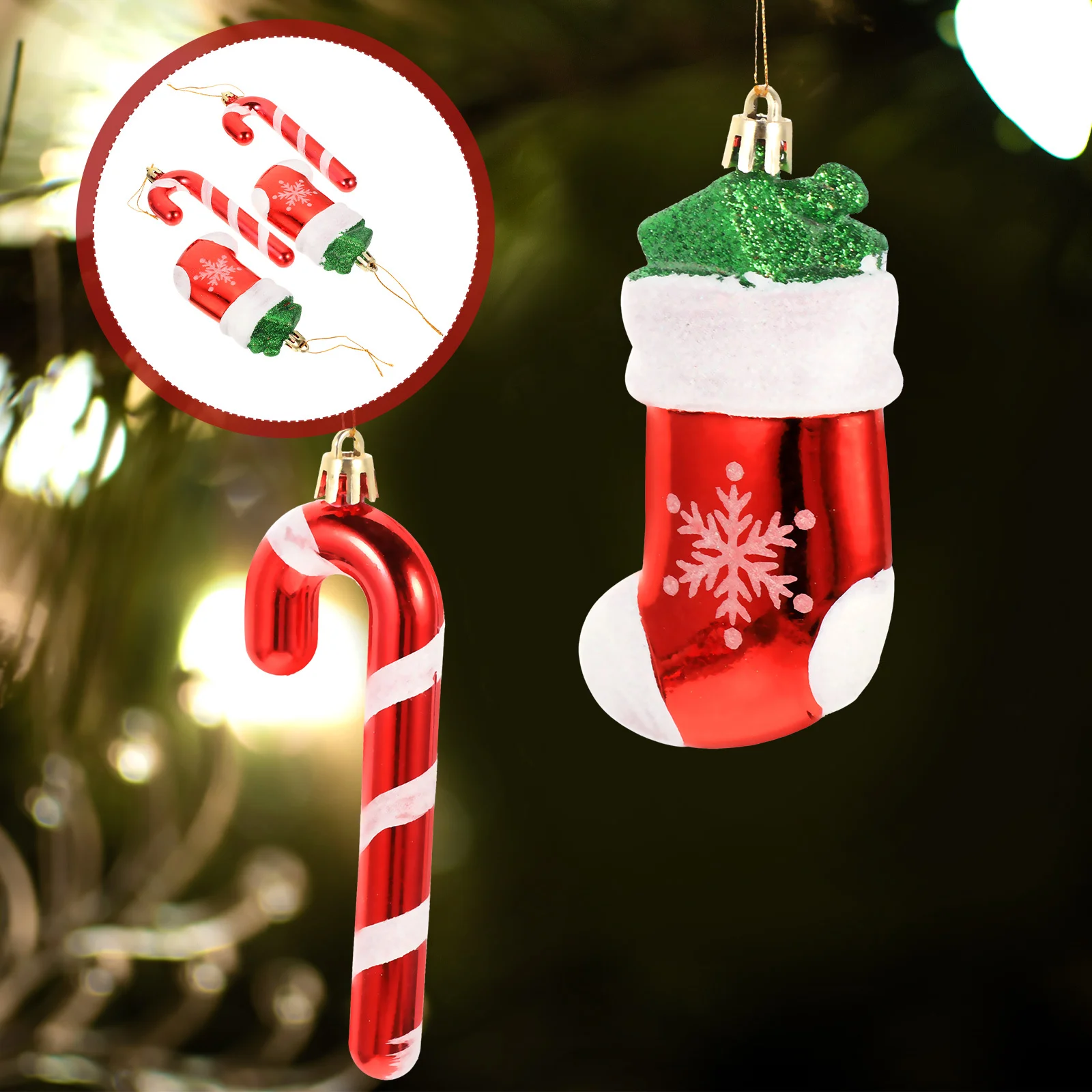 

4Pcs Xmas Hanging Ornaments Christmas Cartoon Decorations Holiday Xmas Tree Pendant Party Tree Decor Christmas Pendants